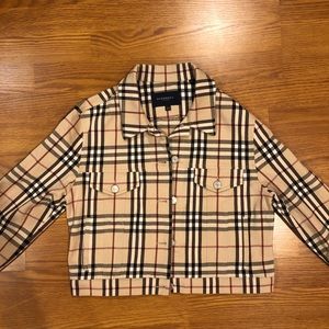 Burberry Classic Print Vintage Jean Jacket